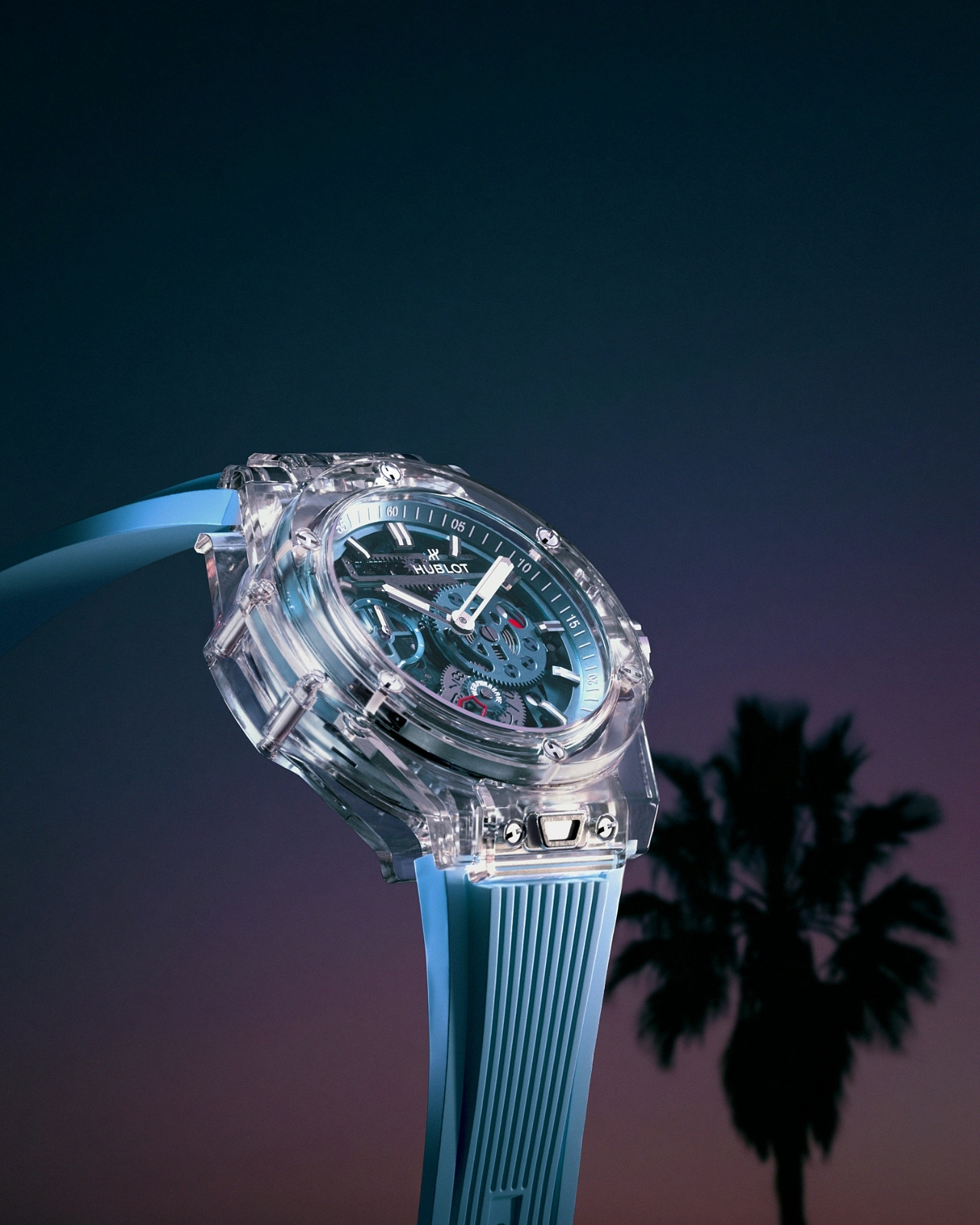 HUBLOT，蓝宝石表壳，Meca-10，镂空腕表，工业机械美学，