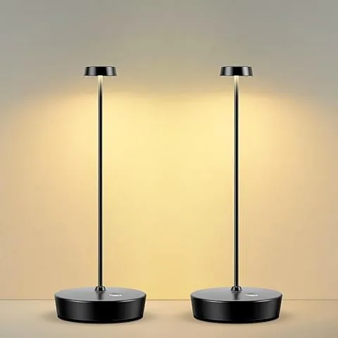 2Pack Cordless LED Table Lamp，Rechargeable Battery Operated