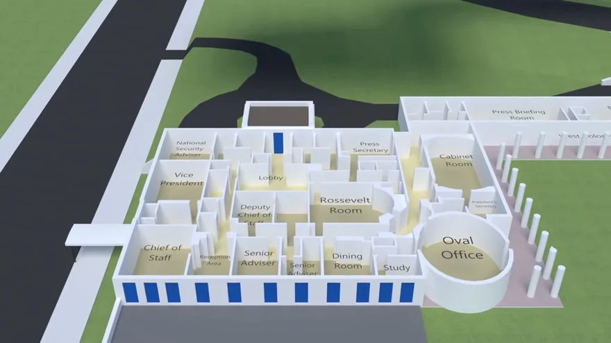 3D White House Cutaways: Did You Know the Oval Office is Not Actually Inside the Main Building? - Core77
