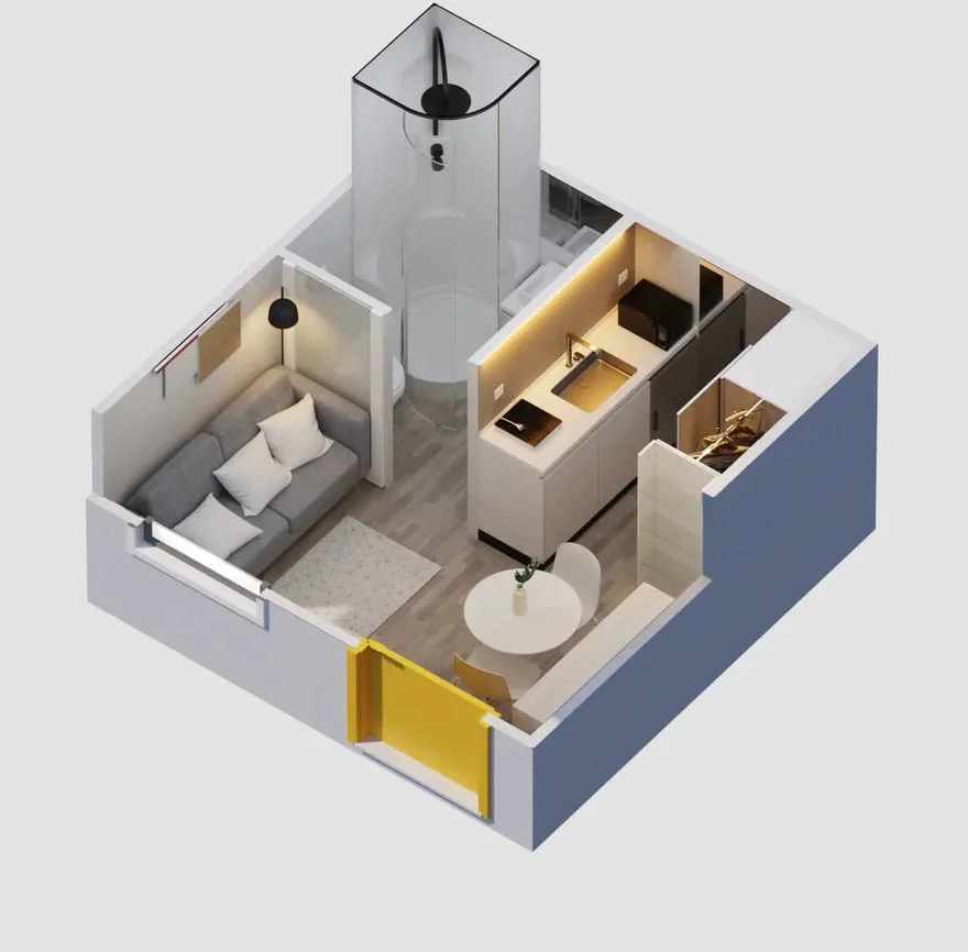The Baby Box: A $20,000 Unfolding Tiny Home by Boxabl - Core77