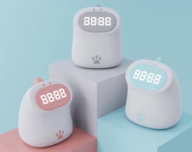 小夜灯，可爱，闹钟，儿童，