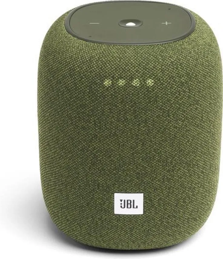 the jbl portable speaker is shown in green