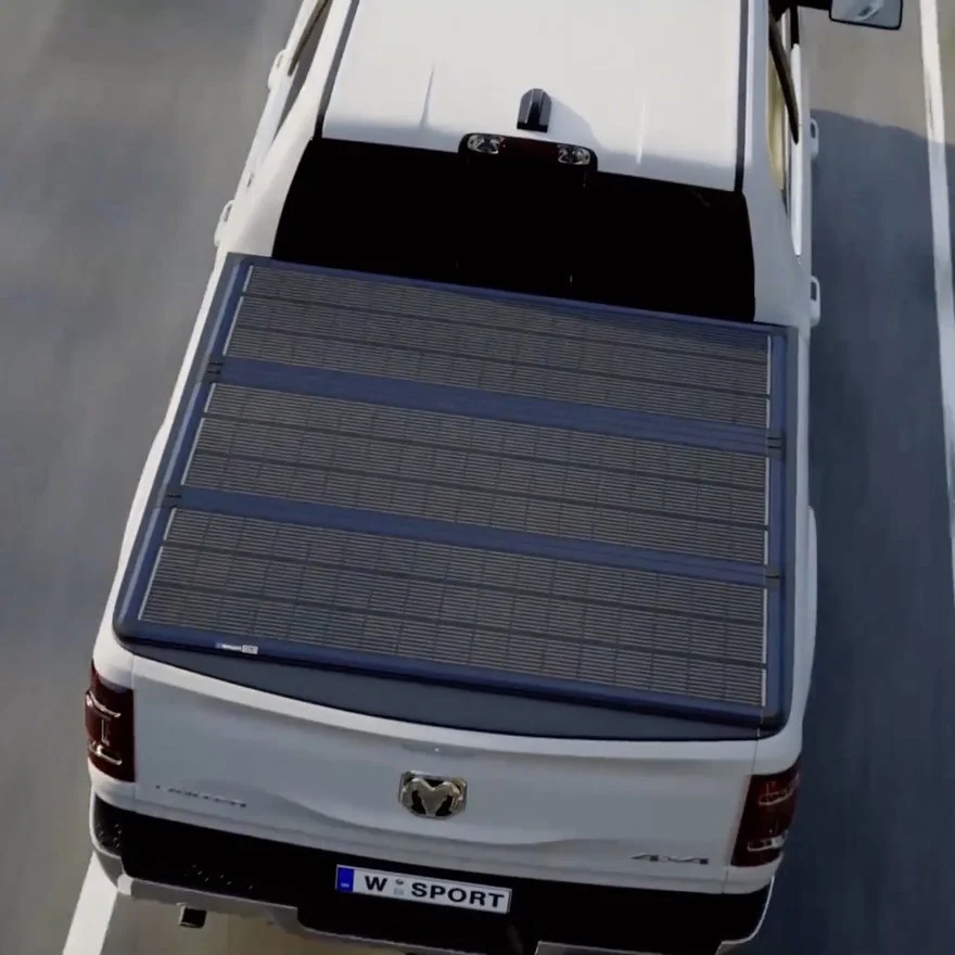 A Solar-Power-Harvesting Tonneau Cover for Pickup Trucks - Core77