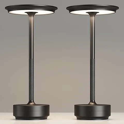 2 Pack Rechargeable Table Lamps Cordless, Portable 5000mAh O