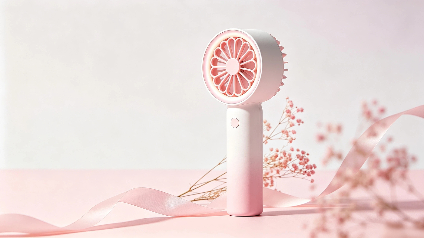 数码智能，渐变，手持，小风扇，
