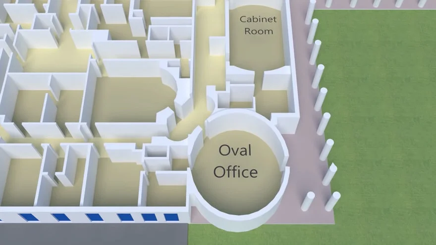 3D White House Cutaways: Did You Know the Oval Office is Not Actually Inside the Main Building? - Core77