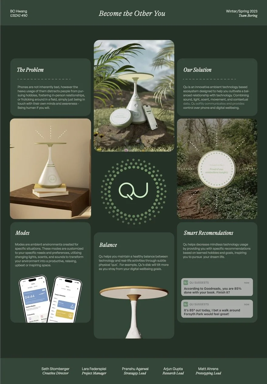 The Qu ambient technology ecosystem cultivates a balanced relationship with modern tech - Core77