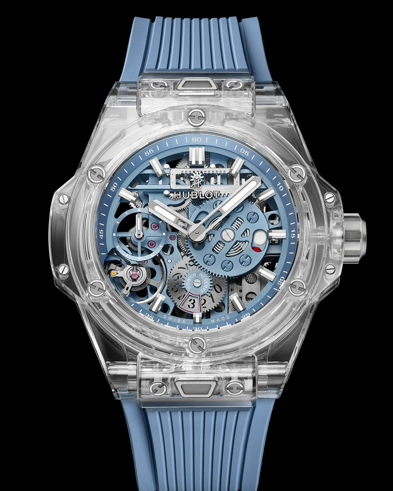 HUBLOT，蓝宝石表壳，Meca-10，镂空腕表，工业机械美学，