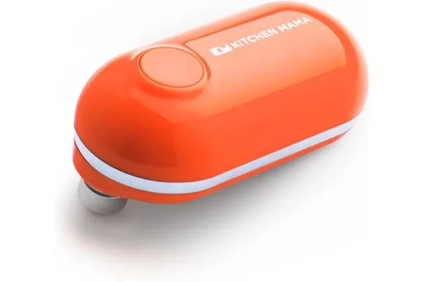 Kitchen Mama Mini Electric Can Opener Smooth Edge: Opens Can